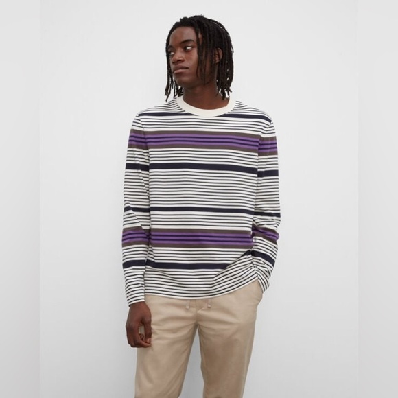 CLUB MONACO - Men’s Long Sleeve Multi Stripe Shirt - XS - Picture 1 of 7